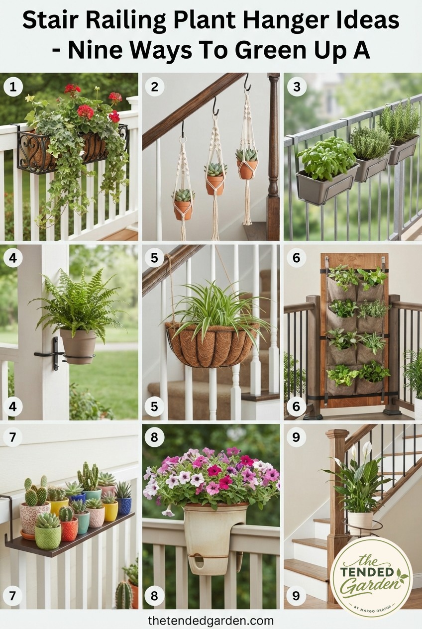 Stair Railing Plant Hanger Ideas - Nine Ways To Green Up A