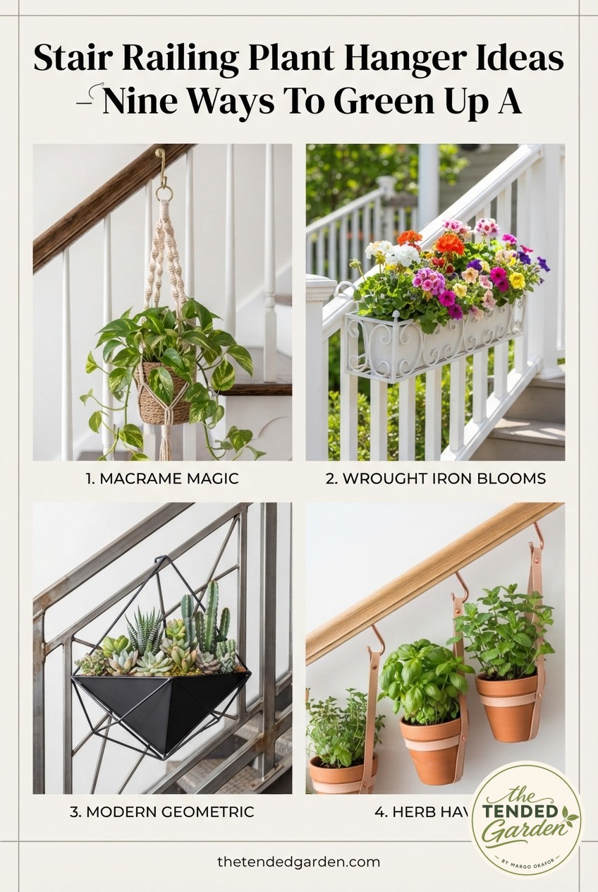 Stair Railing Plant Hanger Ideas - Nine Ways To Green Up A