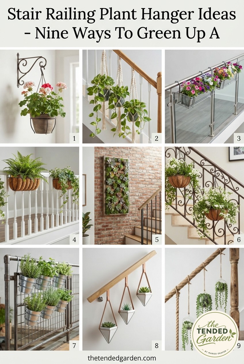 Stair Railing Plant Hanger Ideas - Nine Ways To Green Up A