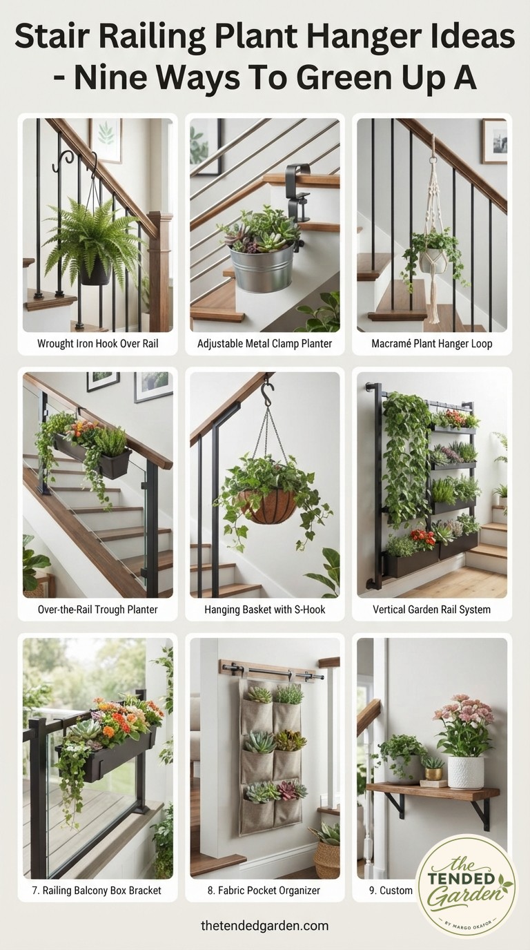Stair Railing Plant Hanger Ideas - Nine Ways To Green Up A